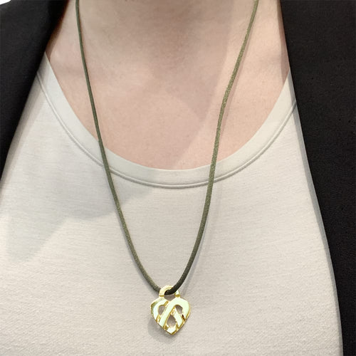 Pendentif Pendentif Poiray, "Coeur Entrelacé", or jaune. 58 Facettes 35321