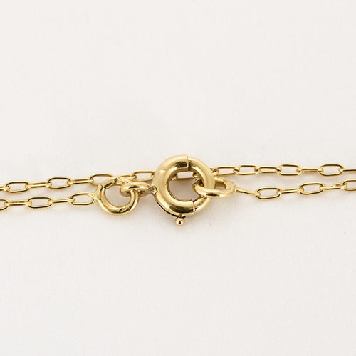 Collier Sautoir en or jaune, tourmalines vertes et roses 58 Facettes NAR0852