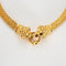 Collier Parure électroformage lion or jaune 58 Facettes LP754-755