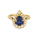 Bague 51 Bague en or jaune, saphir et diamants 58 Facettes B250541