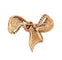 Broche Broche nœud composée d'or jaune saphirs et diamants 58 Facettes