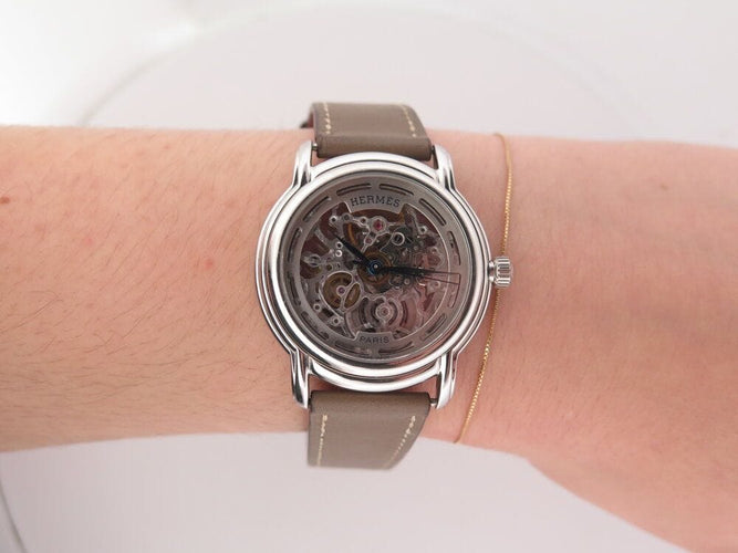 Montre montre HERMES sesame gm squelette sm1.710 36 mm automatique 58 Facettes 268223
