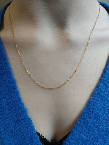 Collier CHAINE MAILLE FORÇAT RONDE 58 Facettes 083141