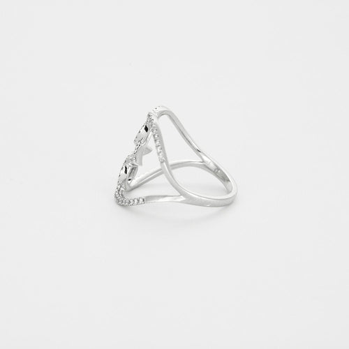 Bague 54 Bague or blanc diamants 58 Facettes 3131634