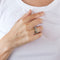 Bague 51 Bague maille corde 5 diamants 58 Facettes LP514/10