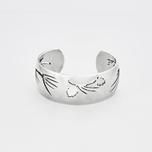 Bracelet Hermès - Bracelet manchette ouverte argent 58 Facettes
