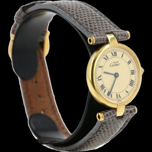 Montre Cartier Montre Must De Cartier Vermeil 58 Facettes MT41203