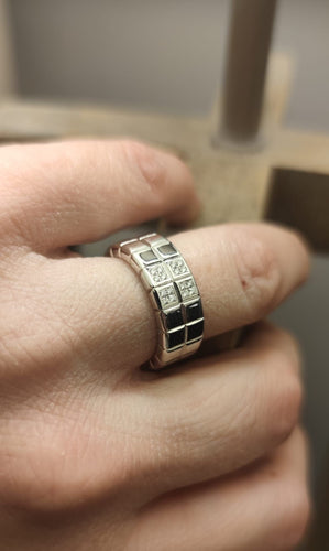 Bague 54 CHOPARD - Bague Ice Cube en or blanc 58 Facettes