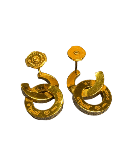 Boucles d'oreilles Paire Boucles d'oreilles Or Jaune Diamants Signé Piaget 58 Facettes