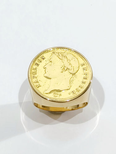 Bague 57.5 Bague Or jaune Napoléon III 58 Facettes 2945/1