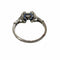 51 Bague design Art Déco en platine 950 avec diamants et saphir 58 Facettes A2675(919)