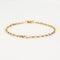 Bracelet Chaine or jaune gourmette 58 Facettes LP173-LP174