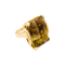 Bague 53 Bague de cocktail, or jaune, quartz bicolore 35 cts. 58 Facettes 34690