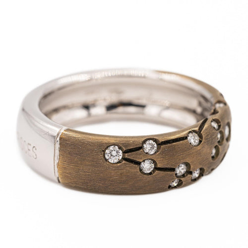 Bague 54 Repossi Bague Astrale Or noir Diamant 58 Facettes 577661GD