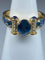 KORLOFF - bague saphirs, diamants, émail bleu