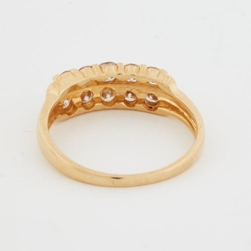 Bague 55 Bague Or Jaune avec Diamants 58 Facettes RÉF 6066/16