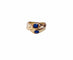 Bague 51 Bague jonc or jaune saphir toi et moi 58 Facettes Bag.jc.S.S.-1463