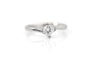 Bague 50 Solitaire Platine Diamant Princesse 58 Facettes