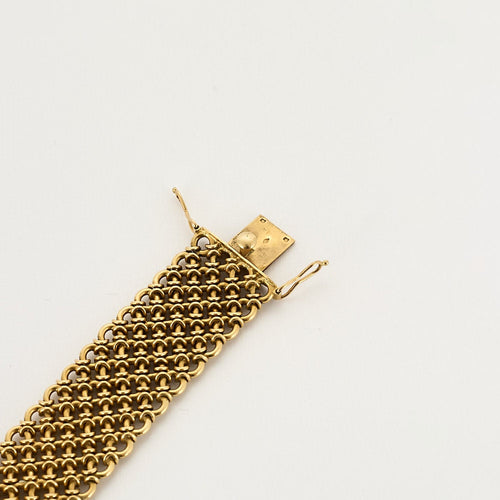 Bracelet Bracelet ruban en or jaune 58 Facettes CLA0530