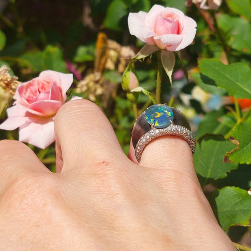 Bague 51 Lorenz Baümer - Bague opale - Création des années 1990–2000 58 Facettes 189