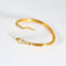 Bracelet Jonc Serpent, or jaune et rubis 58 Facettes LF13