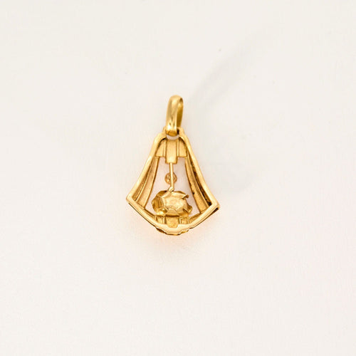 Pendentif Pendentif or jaune La Cloche Fleurie 58 Facettes LP922/BET