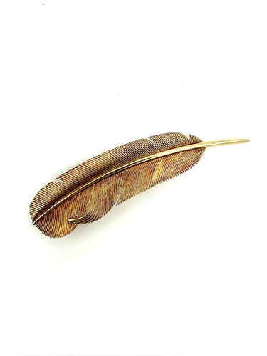 Broche HERMES7GEORGES LENFANT. Broche vintage or jaune 18K 58 Facettes