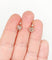 Boucles d'oreilles Dormeuses antiques en or rose 18k et diamants taille rose 58 Facettes A06338
