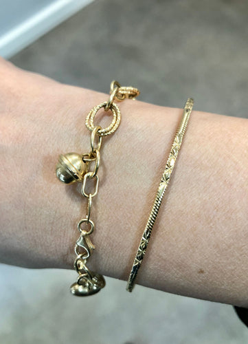 Bracelet Bracelet breloques or jaune 58 Facettes
