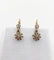 Boucles d'oreilles Dormeuses antique or 18k diamants serti étoilés (circa 1920) 58 Facettes A06529