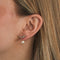 Boucles d'oreilles Boucles d'oreilles or rose diamants perles 58 Facettes LP430