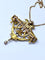 Broche Broche en or jaune 18 carats, ange, émail, diamants et perle. 58 Facettes AB557