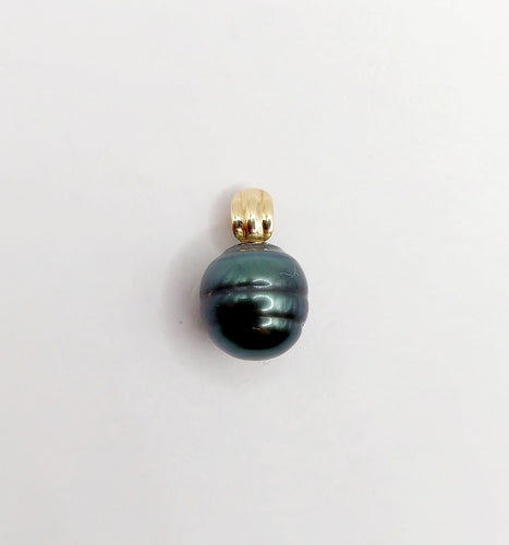 Pendentif Pendentif vintage or 18k perle de culture baroque de tahiti 58 Facettes A06363