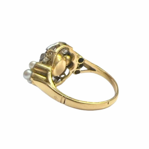 Bague Bague Art Déco en or avec diamants 58 Facettes Q41B