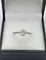 Bague 54 Bague solitaire ancienne platine, diamant 58 Facettes