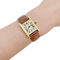 Montre Montre Cartier "Tank Must" argent plaqué or, cuir. 58 Facettes 34561