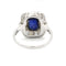 Bague 53 Bague - Platine, Diamants & Saphir 58 Facettes 250006R