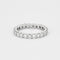 Bague 55 Alliance dite américaine en or gris et diamants 58 Facettes 127210119557