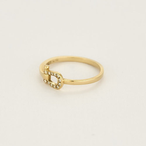 Bague 50 FRED - Force 10 - Petit Modèle - Bague en or jaune et diamant 58 Facettes ENG11295X2