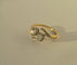 Bague 51.5 Bague Toi et Moi ancienne en or jaune 18k et platine, diamants 58 Facettes