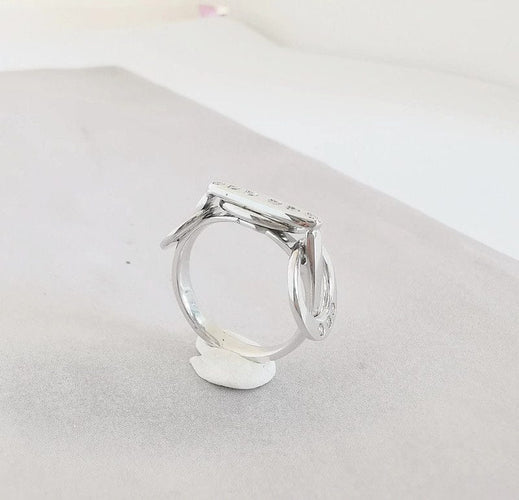 Bague 54 Bague Diamants Or Blanc 18 K 58 Facettes AA 1447