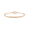 Bracelet Bracelet Tiffany "Wire Tiffany T" en or rose et diamants. 58 Facettes 34827