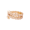 Bague 55 Bague Bulgari, "Serpenti Viper", or rose, diamants. 58 Facettes 34524