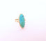 Bague 55.5 Bague Marquise cabochon de turquoise 58 Facettes AA 1669