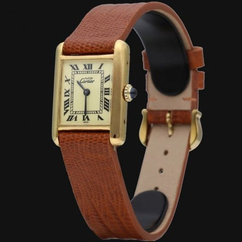 Montre Cartier Montre Tank Vermeil 58 Facettes MT44891