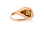 Bague 57 Bague Art Déco en or jaune et blanc 18 carats et diamant taille brillant 0,05 ct 58 Facettes B792