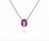 Collier Collier or jaune et améthyste 58 Facettes