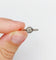 Bague 53 Bague solitaire Art Déco or blanc et platine, diamant taille ancienne 58 Facettes A05635