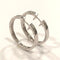 Boucles d'oreilles Créoles Mauboussin or blanc et diamants 58 Facettes