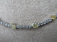 Collier Collier tennis en or blanc 18 carats avec diamants jaunes 58 Facettes G-439